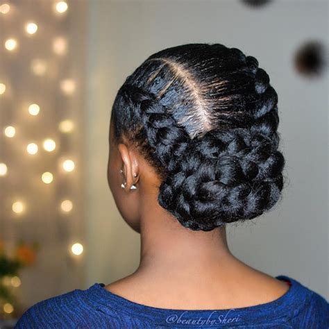 feeder braids in a bun|easy braided bun hairstyles.